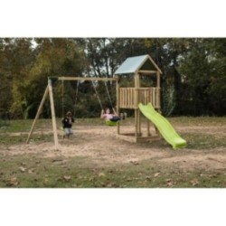 Parque infantil Masgames Tibidabo L con techo de lona + Columpio