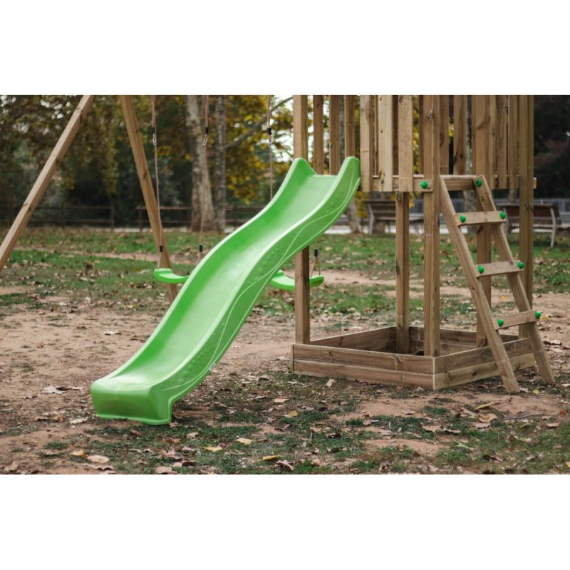 Parque infantil Masgames Tibidabo L con techo de lona + Columpio