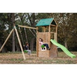 Parque infantil Masgames Tibidabo L con techo de lona + Columpio