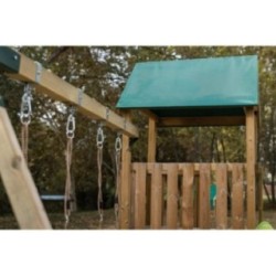 Parque infantil Masgames Tibidabo L con techo de lona + Columpio