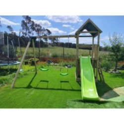 Parque infantil Masgames Tibidabo L con techo de lona + Columpio
