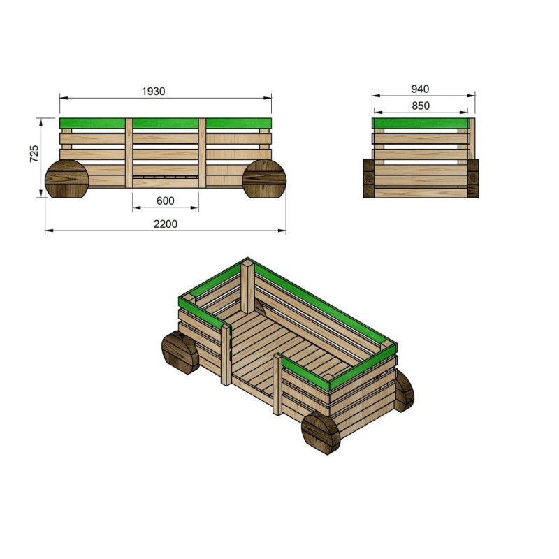 Parque infantil MASGAMES TREN PINXO