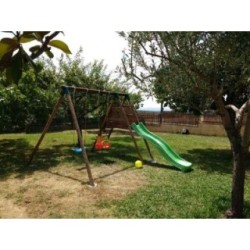 Parque infantil Masgames Mauna Loa L madera redonda