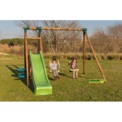 Parque infantil Masgames Mauna Loa L madera redonda