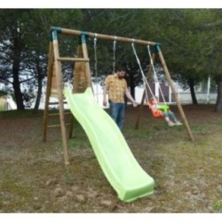 Parque infantil Masgames Mauna Loa L madera redonda