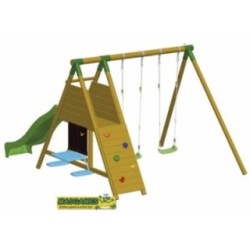 Parque infantil Masgames Mauna Loa Academy L + Rampa (madera redonda)