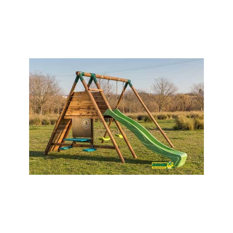Parque infantil Masgames Mauna Loa Academy L + Rampa (madera redonda)