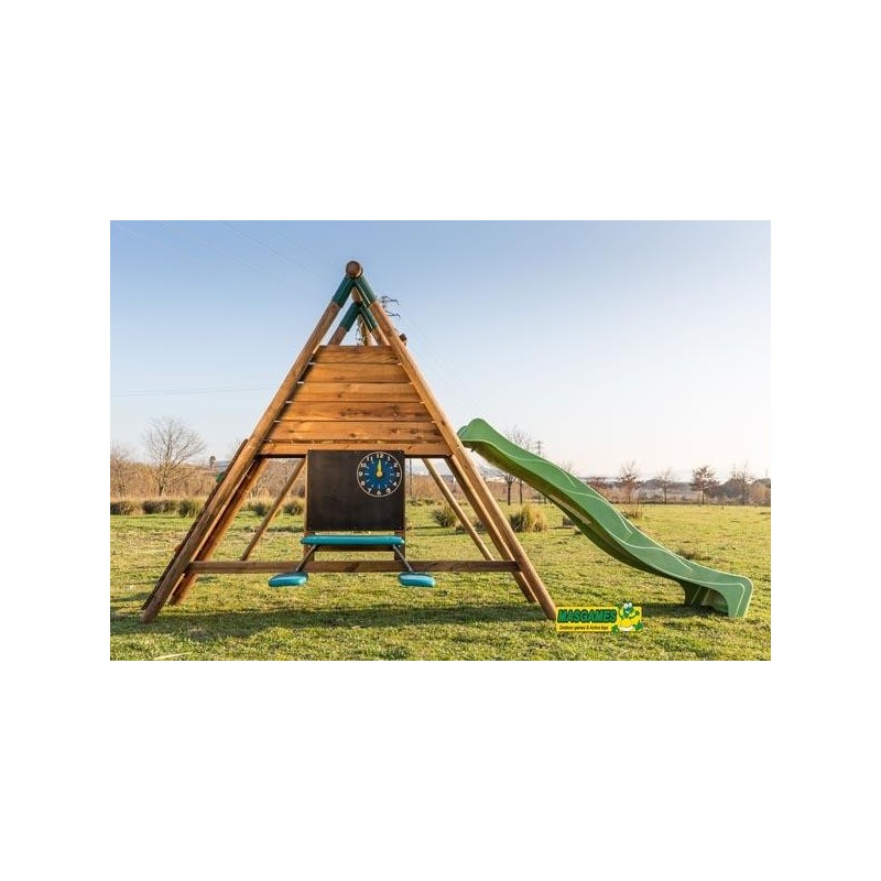 Parque infantil Masgames Mauna Loa Academy L + Rampa (madera redonda)