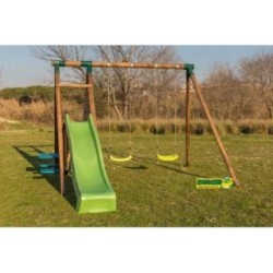 Parque infantil Masgames Mauna Loa Academy L + Rampa (madera redonda)