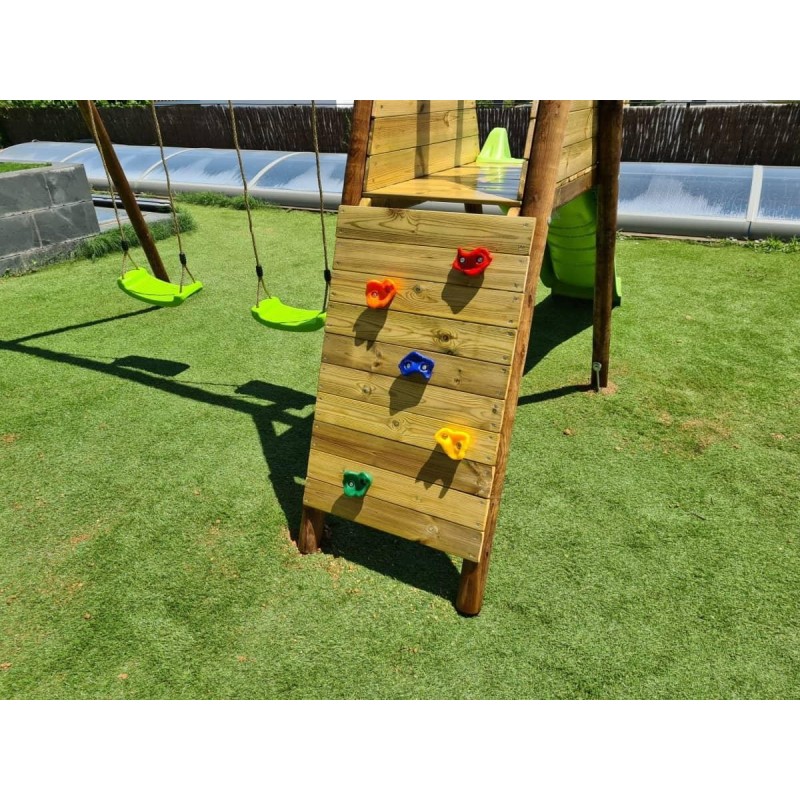 Parque infantil Masgames Mauna Loa Academy L + Rampa (madera redonda)