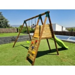 Parque infantil Masgames Mauna Loa Academy L + Rampa (madera redonda)