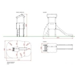 Parque infantil MINI SINGAPUR (torre escorrega)
