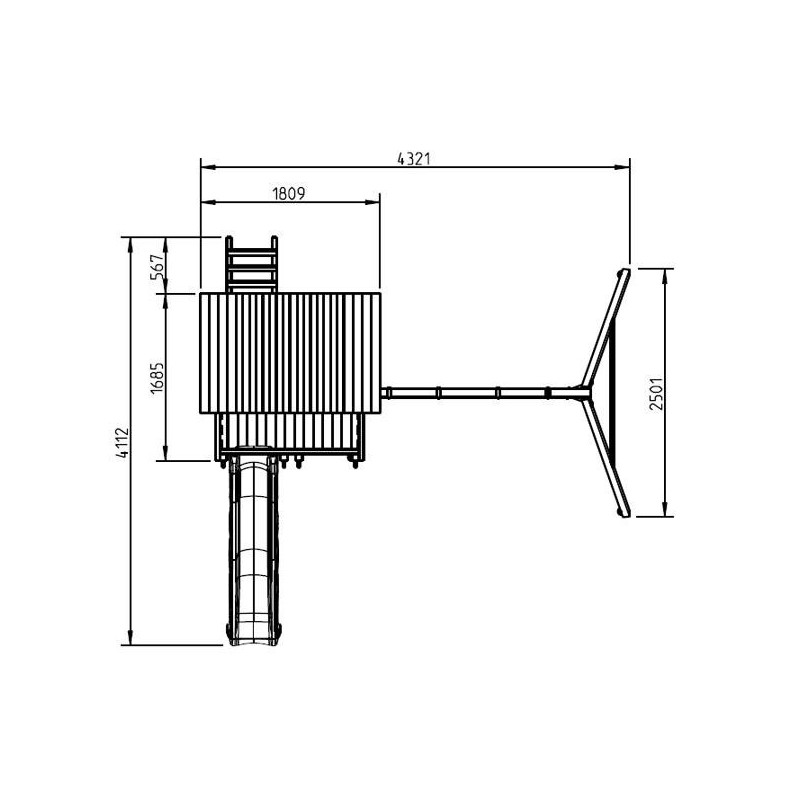 Parque infantil Masgames Pagoda L + Baloiço