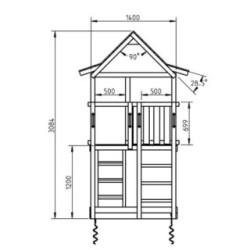 Parque infantil Masgames Pagoda L + Baloiço