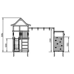 Parque infantil Masgames Pagoda L + @Challenger