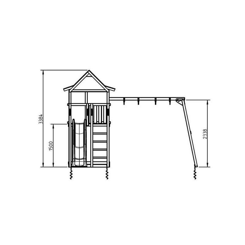 Parque infantil Masgames Pagoda XL + Columpio