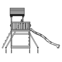 Parque infantil Masgames Pagoda XL + Columpio