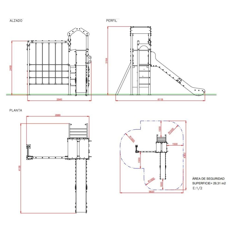 Parque infantil SHANGAI metálico