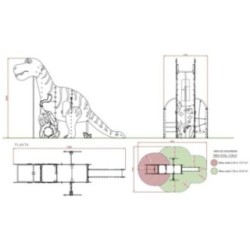 Parque infantil Dinossauro T-REX