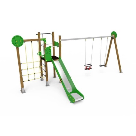 Parque infantil TENIS con columpio doble
