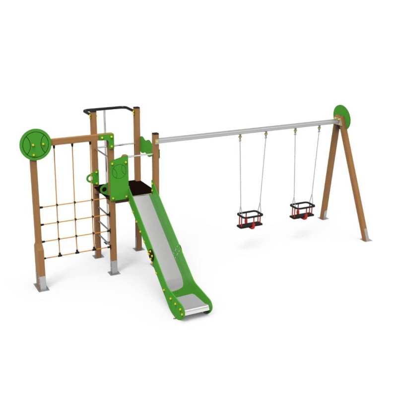 Parque infantil TENIS con columpio doble