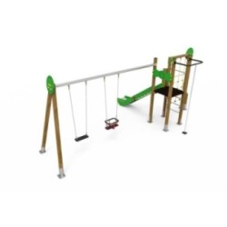 Parque infantil TENIS con columpio doble