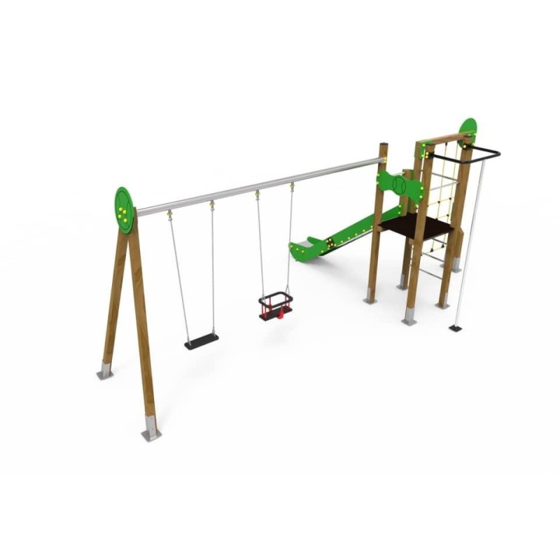 Parque infantil TENIS con columpio doble