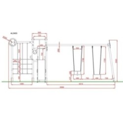 Parque infantil TENIS con columpio doble