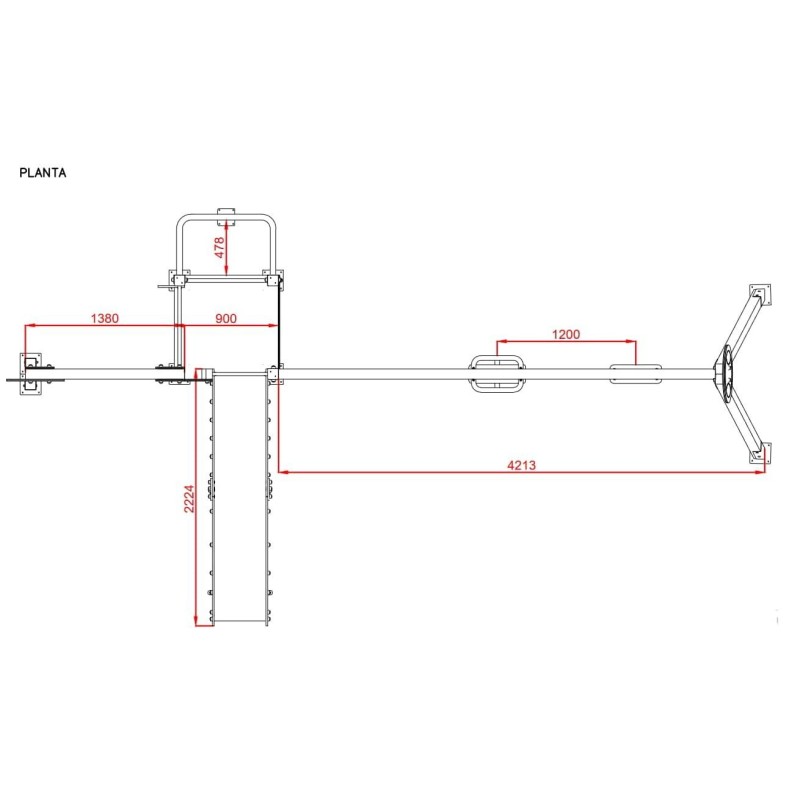Parque infantil TENIS con columpio doble