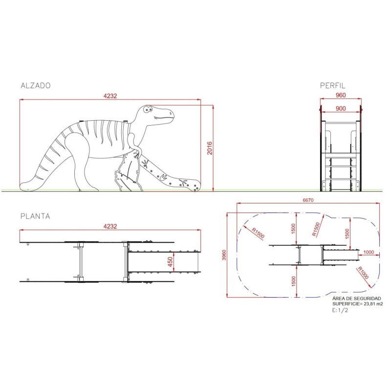 Parc Infantil Dinosaure ALOSAURE