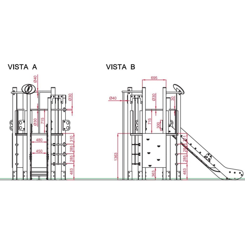 Parc infantil TORRE HEXAGONAL