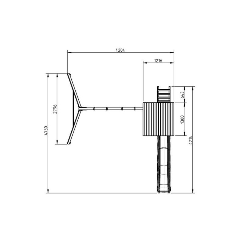 Parque infantil Masgames Kiosk XL + Columpio