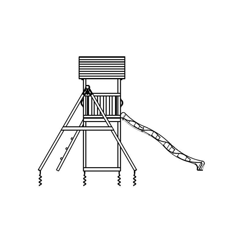 Parque infantil Masgames Kiosk XL + Columpio