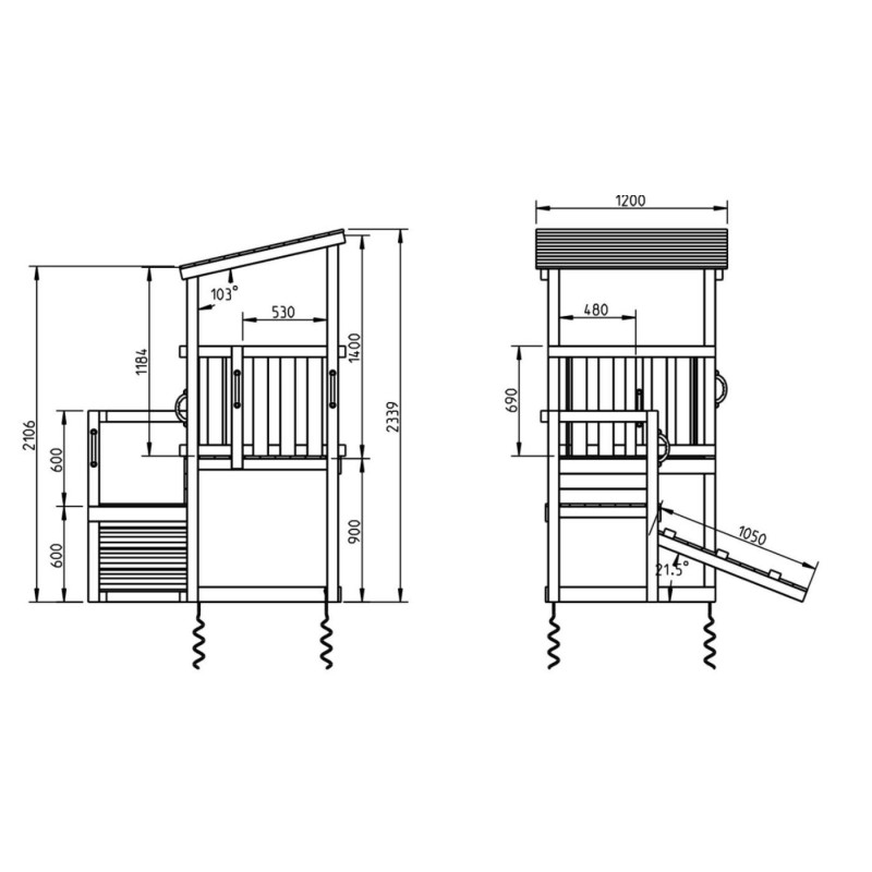 Parque infantil Masgames Cascade M