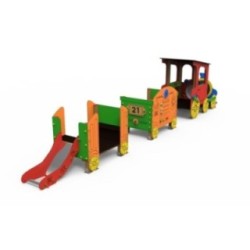 Parque infantil Comboio da mina: Locomotiva + 2 vagões