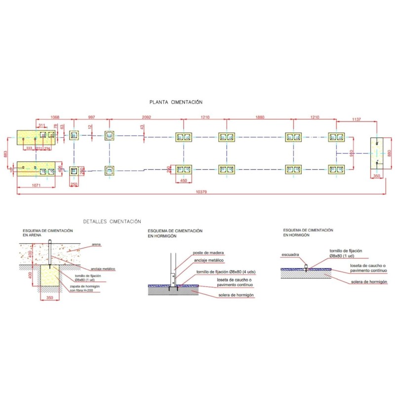 Parque infantil Comboio da mina: Locomotiva + 2 vagões