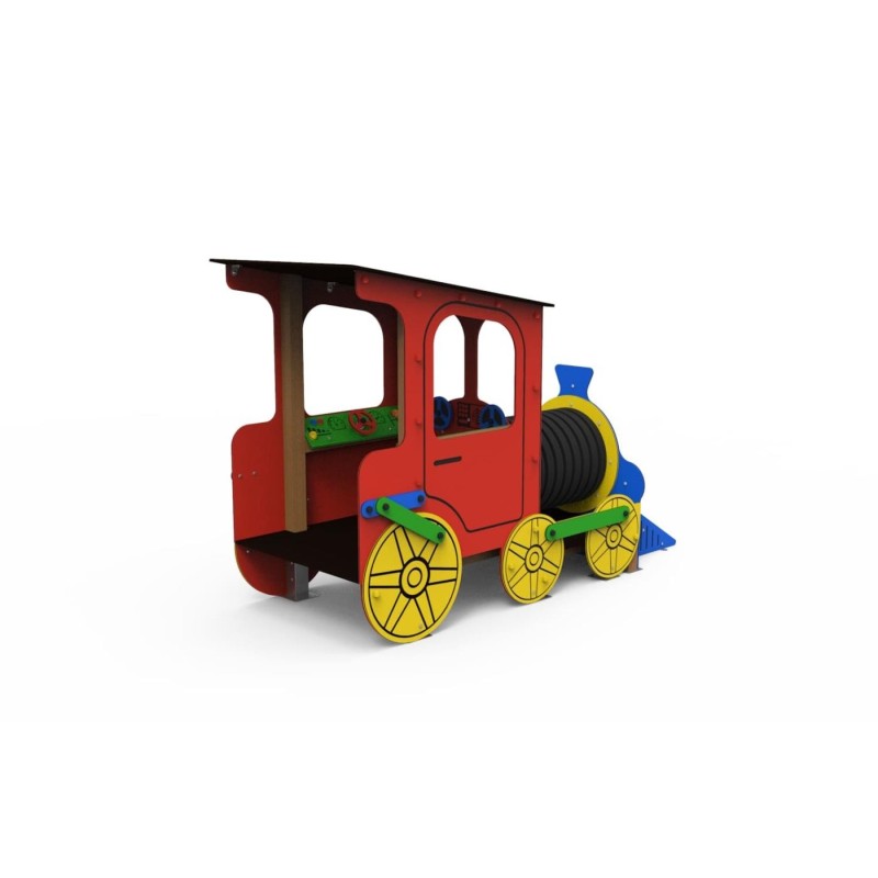 Parque infantil A locomotiva do comboio mineiro