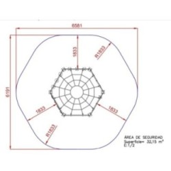 Parque infantil escalada HEXAGONAL