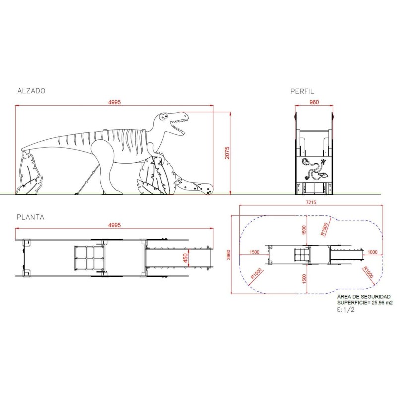 Parque infantil VELOCIRAPTOR