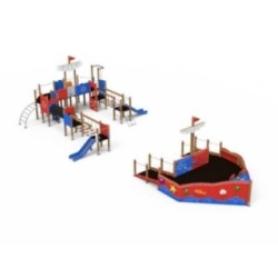 Parque infantil Adaptado BARCO TRANSATLÁNTICO