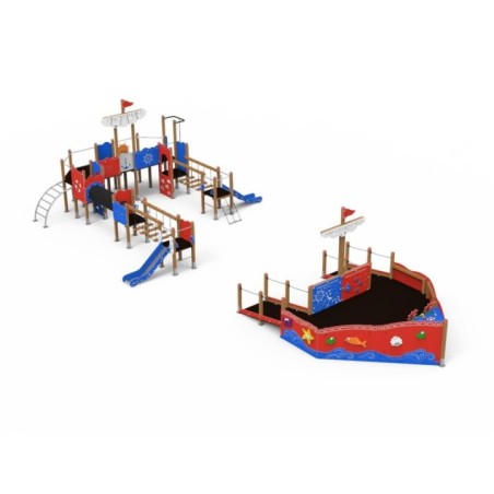 Parque infantil Adaptado BARCO TRANSATLÁNTICO