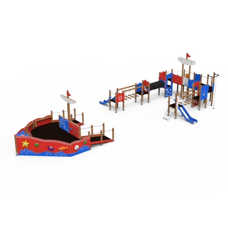 Parque infantil Adaptado BARCO TRANSATLÁNTICO