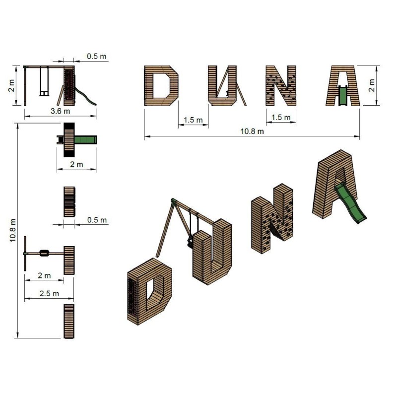 Parque Letra gigante MASGAMES ALPHAPLAY