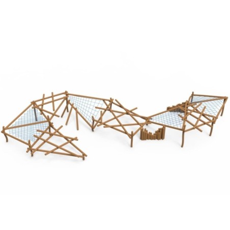 Parque de madera de robínia MIKADO URGELL