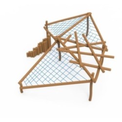 Parque de madera de robínia MIKADO URUS