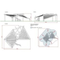Parque de madera de robínia MIKADO URUS