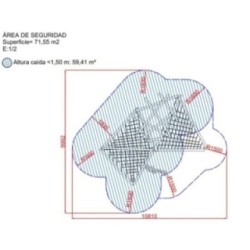 Parque de madera de robínia MIKADO URUS