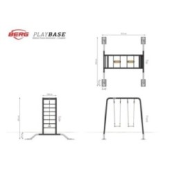 Parque metálico BERG Playbase Medium