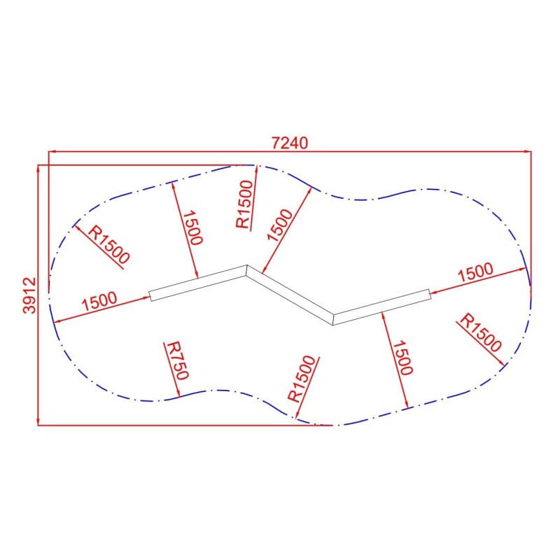 Pasarela de equilibrio de madera de robinia GoldenGate