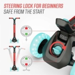 Trotinete BERG NEXO Lights Vermelho